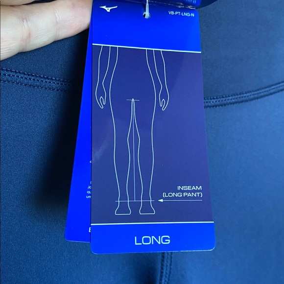Mizuno Navy Long Inseam Yoga Pants - Picture 4 of 6